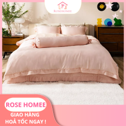 Hình ảnh bộ chăn ga lụa xinh