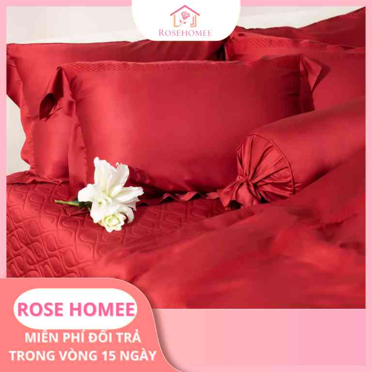 Trang chủ 3 Hình ảnh bộ chăn ga gối đệm đám cưới lộng lẫy