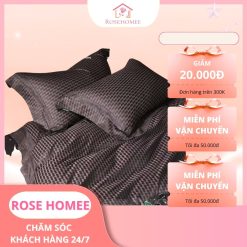 Set 4 món bộ chăn ga gối nệm cotton cao cấp