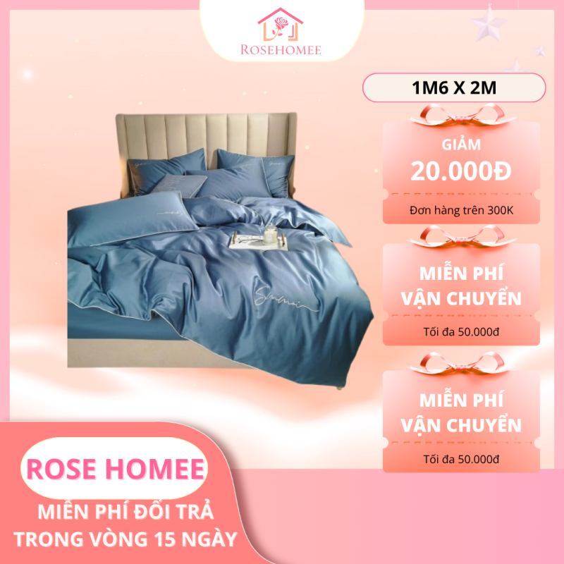 Chăn Ga Gối Đệm Cưới Màu Xanh